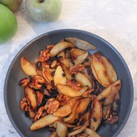 Walnut & Currant Fried Apples